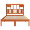 vidaXL Lit biblioth&egrave;que sans matelas cire marron 135x190 cm pin massif