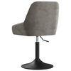 vidaXL Tabouret de bar Gris clair Velours