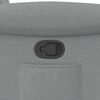 vidaXL Fauteuil inclinable Gris clair Tissu