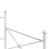vidaXL Lit de repos sans matelas blanc 100x200 cm acier