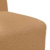 vidaXL Canap&eacute; modulaire sans accoudoirs beige 55 cm Tissu imitation laine boucl&eacute;e