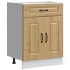 vidaXL Armoire de cuisine Kalmar ch&ecirc;ne artisanal bois d'ing&eacute;nierie