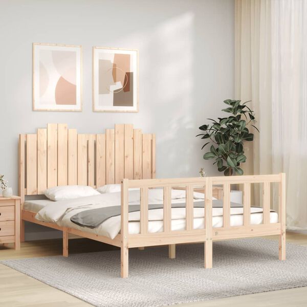 vidaXL Cadre de lit sans matelas 140x200 cm bois massif de pin