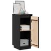 vidaXL Buffets 2 pcs Noir 31,5x34x75 cm Bois massif de pin