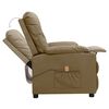 vidaXL Fauteuil de massage Cappuccino Similicuir