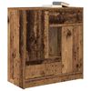vidaXL Buffet avec tiroirs et portes vieux bois 70,5x34x74,5 cm