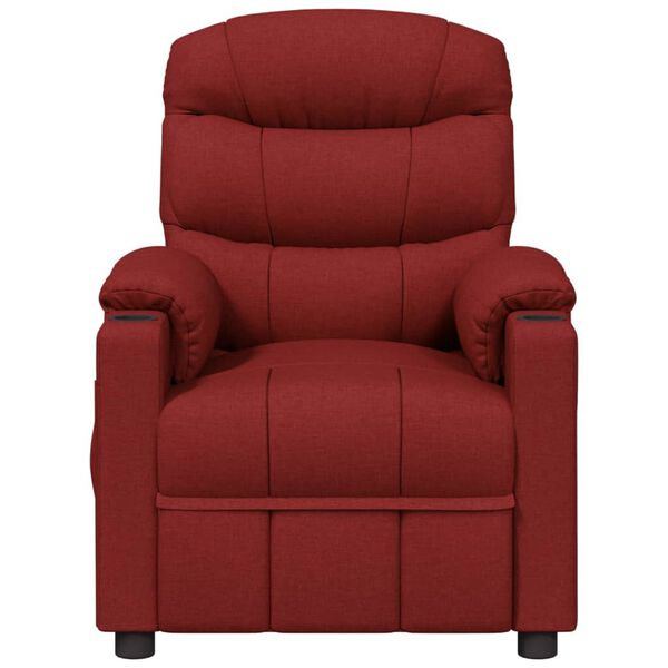 vidaXL Fauteuil inclinable Rouge bordeaux Tissu
