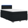 vidaXL Lit de box spring avec matelas et LED Noir 120 x 190 cm Tissu