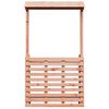 vidaXL Table de bar d'extérieur et toit 112,5x57x195,5 cm bois massif