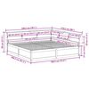 vidaXL Lit biblioth&egrave;que sans matelas 180x200 cm bois massif de pin