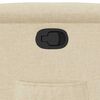 vidaXL Fauteuil inclinable Cr&egrave;me Tissu