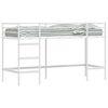 vidaXL Lit mezzanine pour enfants Blanc 90 x 190 cm Acier