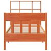 vidaXL Cadre de lit sans matelas cire marron 90x200 cm bois pin massif