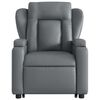 vidaXL Fauteuil inclinable de massage Gris Similicuir