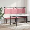 vidaXL T&ecirc;te de lit suspendue Rose 210 x 55 x 5 cm Velours