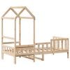 vidaXL Lit de jour avec toit sans matelas 80x200 cm bois massif