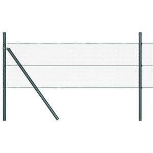 vidaXL Fixation au sol hexagonale 100 x 0,5 m Acier recouvert de PVC