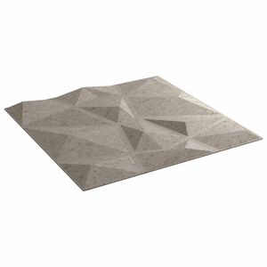vidaXL Panneaux muraux 24 pc 50 x 50 cm Gris b&eacute;ton Mousse XPS