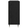 vidaXL Buffet Ch&ecirc;ne noir 90 x 34 x 80 cm Bois d'ing&eacute;nierie