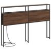 vidaXL T&ecirc;te de lit de rangement Ch&ecirc;ne marron 135 cm Bois d'ing&eacute;nierie
