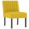 vidaXL Fauteuil sans accoudoirs jaune velours