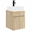 vidaXL Meuble-s&egrave;che avec &eacute;vier mural Ch&ecirc;ne Sonoma 39 x 41 x 62,5 cm