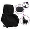 vidaXL Fauteuil inclinable noir tissu