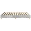 vidaXL Cadre de lit sans matelas gris b&eacute;ton 200x200 cm bois ing&eacute;nierie