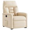 vidaXL Fauteuil inclinable beige tissu microfibre