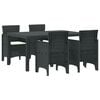 vidaXL Ensemble de salle &agrave; manger pour jardin 5 pc Anthracite