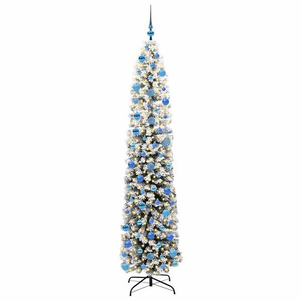 vidaXL Sapin de No&euml;l artificiel Vert 240 cm PVC et acier et plastique
