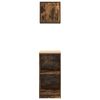 vidaXL Armoires de garage 2 pcs ch&ecirc;ne fum&eacute; bois d'ing&eacute;nierie