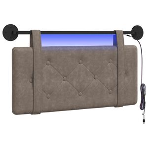 vidaXL T&ecirc;te de lit suspendue Gris PU antique