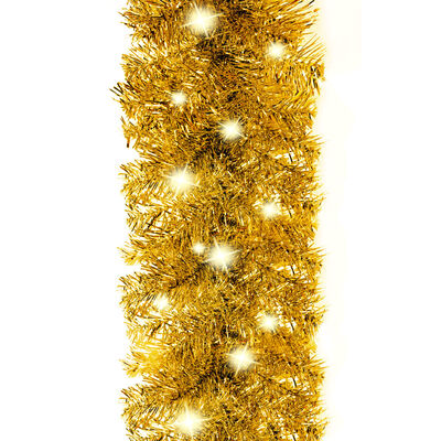 vidaXL Guirlande de Noël avec lumières LED 5 m Doré