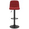 vidaXL Tabourets de bar lot de 2 rouge bordeaux velours