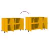 vidaXL Buffet jaune moutarde 100,5x39x72 cm acier