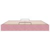 VidaXL Cadre de lit ottoman sans matelas rose 180x200 cm velours