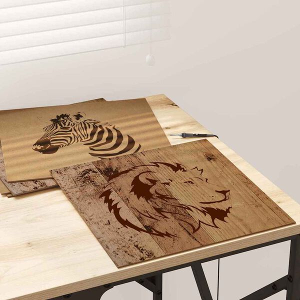 vidaXL Panneaux décoratifs 12 pcs Bois ancien 30 x 30 x 0.3 cm