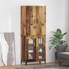 vidaXL Haut Armoire Bois Ancien 69,5 x 34 x 180 cm Bois d'ingénierie