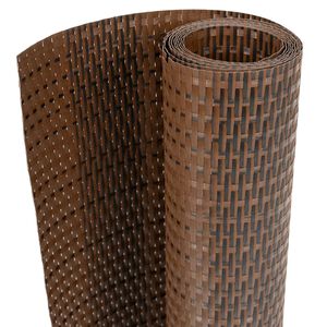 vidaXL Paravent de balcon brun et noir 300x80 cm r&eacute;sine tress&eacute;e