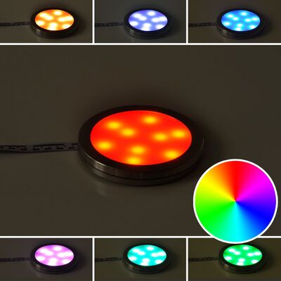Kit de 4 Spots LED RGB avec télécommande