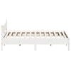 vidaXL Cadre de lit sans matelas blanc 200x200 cm bois massif de pin