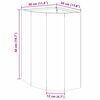 vidaXL Jardini&egrave;re d'Angle Argent 30 x 30 x 50 cm Acier inoxydable