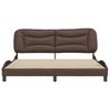 vidaXL Cadre de lit sans matelas Hvar marron 180x200 cm similicuir