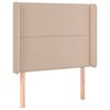 vidaXL T&ecirc;te de lit avec oreilles Cappuccino 83x16x118/128cm Similicuir