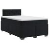 vidaXL Lit boxspring avec matelas Noir 120 x 200 cm Velours