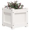 vidaXL Jardini&egrave;res 2 pcs blanc bois de pin massif
