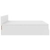 VidaXL Cadre de lit ottoman avec matelas blanc 200x200 cm similicuir