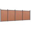 vidaXL Panneau de cl&ocirc;ture marron 699x186 cm WPC