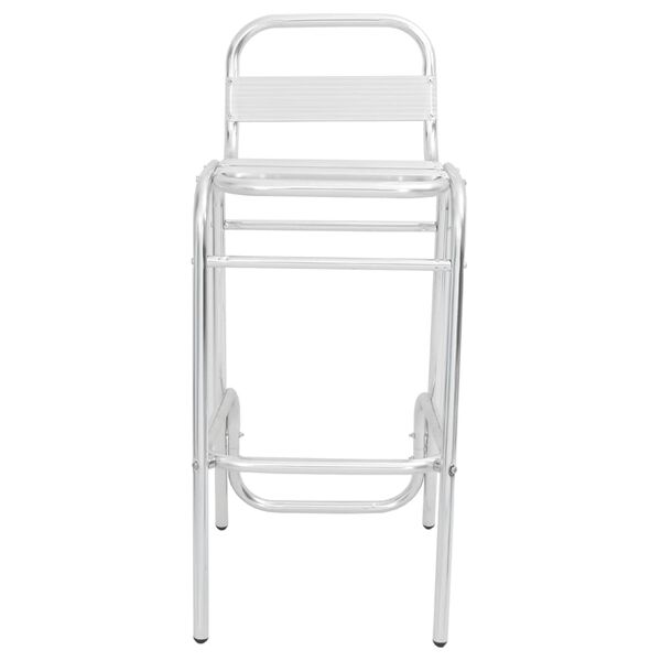 vidaXL Tabourets empilables de bar lot de 2 Aluminium